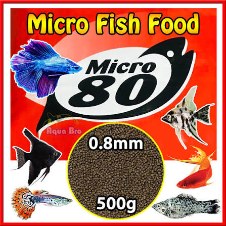 Micro 80 Fish Feed (0.8mm Pellet)